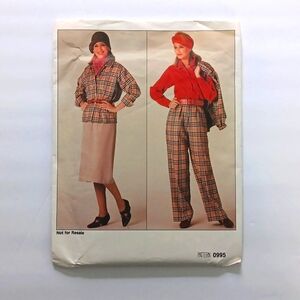 Vogue Pattern #0995 1985 Uncut